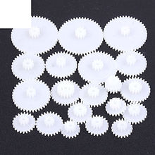 Load image into Gallery viewer, 19 Kinds Double Layer Plastic Gear Crown Worm Gears Cog Wheels for Robot Parts DIY Model Toy Parts Reduction Motor Accessories

