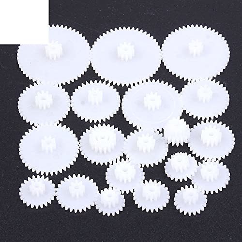 19 Kinds Double Layer Plastic Gear Crown Worm Gears Cog Wheels for Robot Parts DIY Model Toy Parts Reduction Motor Accessories