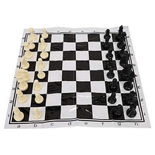 Load image into Gallery viewer, Hoseten Black &amp; White Board Game Set, Travel Plastic Portable Educational Game Chess Set, Chess Lovers Beginners for Adults Kids
