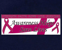 Load image into Gallery viewer, Burgundy Ribbon Awareness Banner (53 x 17 Vinyl Banner)
