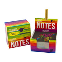 Purple Ladybug Rainbow Scratch Off Mini Art Notes 2 Wooden Stylus Set: 150 Sheets Of Rainbow Scratch