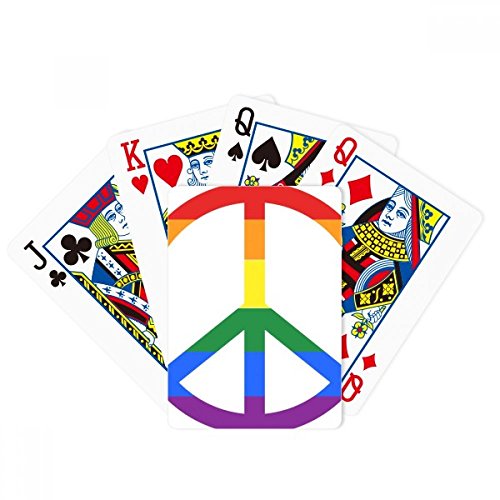 DIYthinker Rainbow Gay Lesbian Anti war Sign Poker Playing Magic Card Fun Board Game
