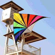 Load image into Gallery viewer, Kites kiteColorful Huge Rainbow Triangle Kite with Kite String for Adults and Children,Easy-to-Fly Beginner Kites for Beach Trip llxyzrzbhd708(Color:800M LINE)
