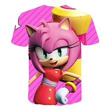 Load image into Gallery viewer, Boys Cartoon Rose Sonic Clothes Girls 3D Funny T-Shirts Costume Children Spring Clothing Kids Tees Top Baby T Shirts (Style 2, 11-12T)
