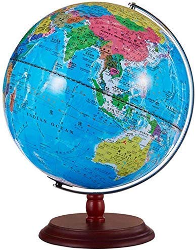 BD.Y Globe, World Globe Explore The World Globe with LED Lights C Shape Globe World Map for Desk Decoration,12 Inches,Model JSL080