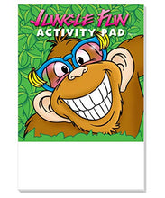 Load image into Gallery viewer, ZOCO 50 Pack: Jungle Fun Kid&#39;s Activity Pads | Bulk Mini Activity &amp; Coloring Books for Kids - Coloring, Games, Mazes, Word Search, Puzzles | Kids Party Favors | Handout Toys
