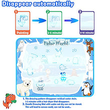 Load image into Gallery viewer, TOP 4 you Water Doodle Mat, Glowing Magic Kids Aqua Drawing Mat, Coloring Painting Snow Theme Mess Free Doodle Board Set, Educational Gift Toys for Girls Boys Toddlers Age 3 - 12 Years
