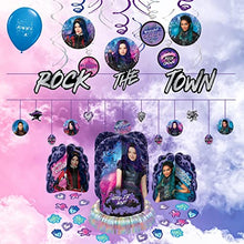 Load image into Gallery viewer, Descendants Party Decorations Kit with Banners, Centerpieces and Hanging Swirl Decor Supplies for Birthday
