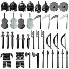 Load image into Gallery viewer, PHYNEDI Goshfun 51Pcs Ancient Greek Ancient Roman Medieval Egypt Figure Military Weapon Helmet Armor Set, Small Particle Building Block Toy Accessory Collection Kit Compatible with Lego
