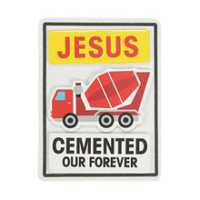 Load image into Gallery viewer, JESUS CEMENTED OUR FOREVER MAGNET CK - Craft Kits - 12 Pieces
