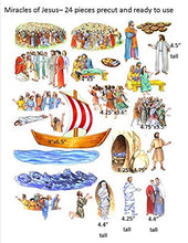 Load image into Gallery viewer, The Miracles of Jesus Felt Figures for Flannel Board Bible Stories-precut
