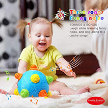 Load image into Gallery viewer, Toddlers Baby Music Shake Ball Toy- VANLINNY Bumble Ball for Babies,Dancing Bumpy &amp; Interactive Sounds Crawl Ball Toy, Best Bouncing Sensory Learning Ball Gift Toys for 3+ 4 5 Year Old Boys&amp;Girls.
