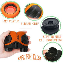 Load image into Gallery viewer, Best Toys for 4-9 Year Old Boys, Happy Gift 8x21 Compact Waterproof Travel Binoculars,Best Gifts for Kids (Orange)

