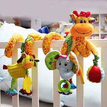 Load image into Gallery viewer, ORZIZRO Car Seat Toys, Baby Giraffe Plush Spiral Hanging Toys for Crib Bar Bassinet Stroller Car Seat Mobile (Giraffe)
