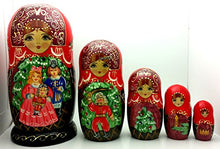 Load image into Gallery viewer, Fairy Tale Nutcracker Russian Nesting Doll Hand Painted 5 Piece Stacking Set
