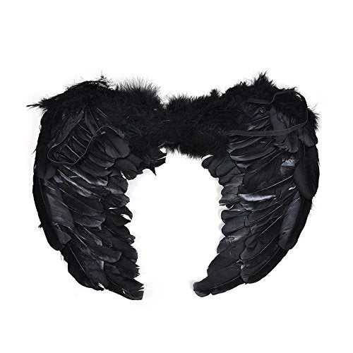 PGXT Halloween Party Costumes Feather Angel Wing, Black / 60*45cm, 60*45cm / 45*35cm