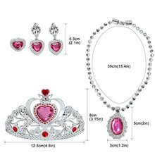 Load image into Gallery viewer, Hapgo Princess Dress Up Shoes Pretend Jewelry Boutique Fashion Accessories, Includes 4 Pairs of Shoes 2 Tiaras 2 Necklaces and Earrings for Toddler Girls Birthday Party Cosplay Costumes
