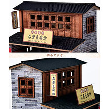 Load image into Gallery viewer, WYD Chinese JiangNanShuiXiang Village Villa Model, DIY Ancient Style Scene Building, Adult Children&#39;s Assembled Toys, Wooden Miniature Doll House Kit (Tofu Square)
