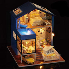 Load image into Gallery viewer, DIY Cottage Seattle Villa Large Wooden Handmade House Model Toy Girl.

