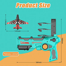 Load image into Gallery viewer, Bubble Catapult Plane Toy, One-Click Ejection Model Foam Airplane with 8 Pcs Glider Airplane, Gifts for Boys and Girls, Outdoor Sport Toys Birthday Party Favors Airplane Toy (Blue)
