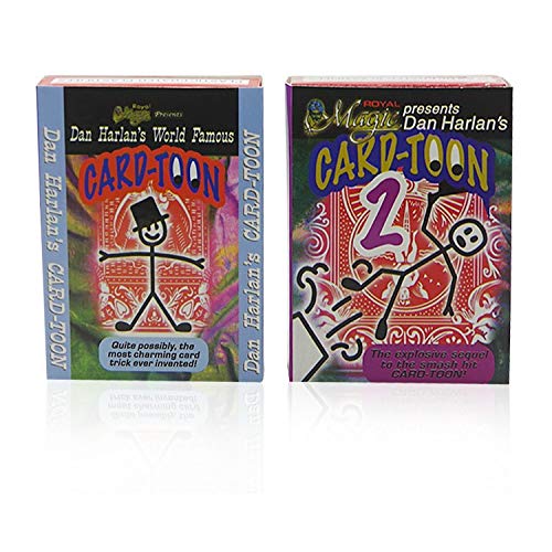 SUMAG Card-Toon #1 and #2 Card Magic Tricks Animation CardToon Deck Magic Close up Illusions Gimmick Mentalism Playing Card Magic
