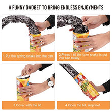 Load image into Gallery viewer, URRNDD Spring Snake Trick Toy Novelty Potato Chip Snake in A Can Gag Gift Funny Pranks Joke Jump Pop Out
