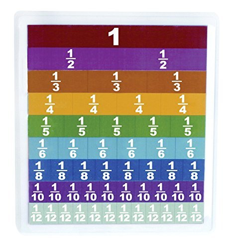 School Smart Replacement Rainbow Fraction Tiles