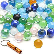 Load image into Gallery viewer, 200 PCS Beautiful Player Marbles Bulk for Marble Games,1/2inch Multiple Colors(3Whistle for Free)
