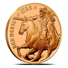 Load image into Gallery viewer, Red Horse 1 oz Copper Coin
