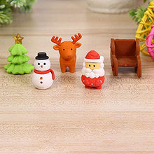 Load image into Gallery viewer, NUOBESTY 6pcs Christmas Erasers Cute Cartoon Holiday Erasers Party Favors Stocking Fillers School Supplies for Students Children (Random Color)
