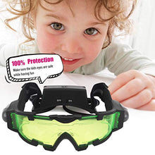 Load image into Gallery viewer, AGM Kids Night Vision Goggles, Adjustable Spy Gear Night Mission Goggles with Flip-Out Lights Green Lens
