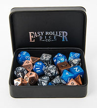 Load image into Gallery viewer, Leather Lite Dice Display and Storage Case - Perfect for Plastic, Metal, Stone, or Wood Dice (ERD Logo)
