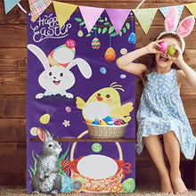 Load image into Gallery viewer, Kisangel 1 Set Easter Party Baseball Toss Games with 3 Bean Bags Rope Throwing Banners Indoor Outdoor Bean Bag Toss Game Easter Party Decorations Supplies
