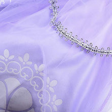 Load image into Gallery viewer, Ohlover Girls Princess Tulle Halloween Cosplay Fancy Dress (8-9 Years, Lilac with Accessories)
