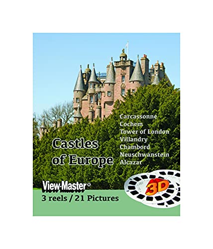 Castles of Europe - ViewMaster - 3 Reel Set - 21 3D Images