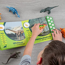 Load image into Gallery viewer, Toy Pal Dinosaur Toys for Kids 3-5 - Interactive Dinosaur Book with Sound + 12 Realistic Dinosaur Figures - Fun and Educational Dinosaur Toys for Boys and Girls 2 3 4 5 Year Old
