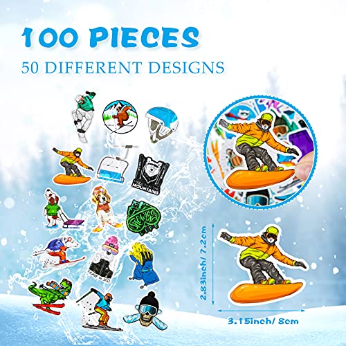 1/10 scale Ski & Snowboard stickers