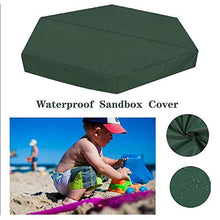 Load image into Gallery viewer, TIZJ Sandbox Cover with Drawstring, Hexagonal Waterproof Sandpit Pool Cover, Protective Cover Sandbox Canopy for Home Garden Outdoor Pool (Color : Green, Size : 180x150cm)
