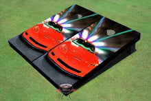 Load image into Gallery viewer, Custom Tailgate Red Corvette Themed Cornhole Boards
