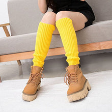 Load image into Gallery viewer, GUAngqi Autumn and Winter Ladies Leggings Knee Socks Leg Warmer Boot Socks Cover,Yellow
