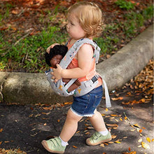 Load image into Gallery viewer, Bebamour Flower Pattern Baby Doll Carrier Original Reborn Baby Carrier for Doll Toys Doll Carrier for Girls and Boys(Green Flower)
