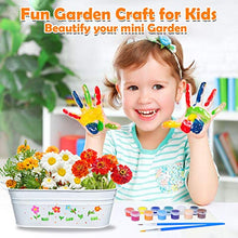Load image into Gallery viewer, Paint &amp; Plant Flower Kids Gardening Kit - Kids Plant Growing Kit for Girls Boys Ages 4 5 6 7 8 9 10 - STEM Arts &amp; Crafts Kid Garden Set - Grow Your Own Zinnia, Marigold &amp; Daisy Flowers Set
