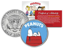 Load image into Gallery viewer, Peanuts&quot;Snoopy DogHouse&quot; JFK Kennedy Half Dollar U.S. CoinLicensed
