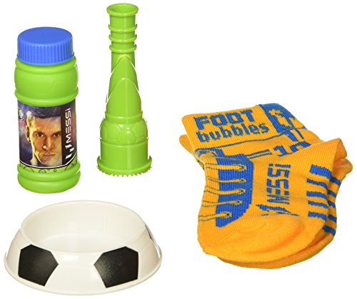 Leo Messi FootBubbles Starter Pack - Practice Your Soccer Juggling Skills with These Bubbles Designed to be juggled with Your feet Like a Soccer Ball. Imitate Messi's Soccer Juggling with FootBubbles