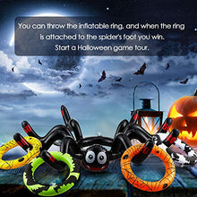 Load image into Gallery viewer, 23 Pieces Halloween Inflatable Spiders Ring Toss Game Set Ring Toss Game Halloween Game Include Inflatable Witch Hat, 2 Pieces Inflatable Spiders and Pump Halloween Party Favors Indoors Outdoors Game
