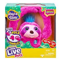 Little Live Pets Rollo The Sloth - Bendable Arms, Movement, Reacts to Sounds, and Repeats What You say. Funny Toy Gift., Multicolor