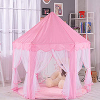 Princess Castle Tent for Girls , Large Kids Playhouse Play Tents for Indoor & Outdoor 55