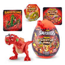Load image into Gallery viewer, Smashers Combo Pack Mini Light-Up Dino T-Rex by ZURU with Lava Slime Surprise Series 4 - Amazon Exclusive Dinosaur Toy Tyrannosaurus for Boys and Kids
