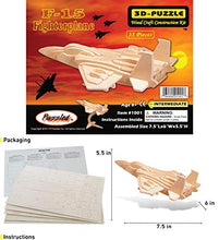 Load image into Gallery viewer, Puzzled F15 Fighterplane Woodcraft Construction Kit
