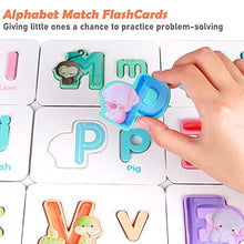 Load image into Gallery viewer, Alphabet Flash Cards for Toddlers 2-4 Years ABC Preschool Learning Activities Wooden Animal Letters Kids Montessori Educational Toys
